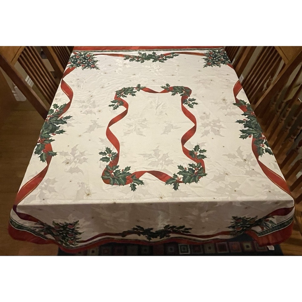 Villeroy & Boch TOY'S DELIGHT Christmas Tablecloth Rectangle 51"x 69" Decor